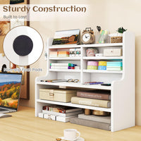 Tangkula Double 6-Tier Desktop File Organizer