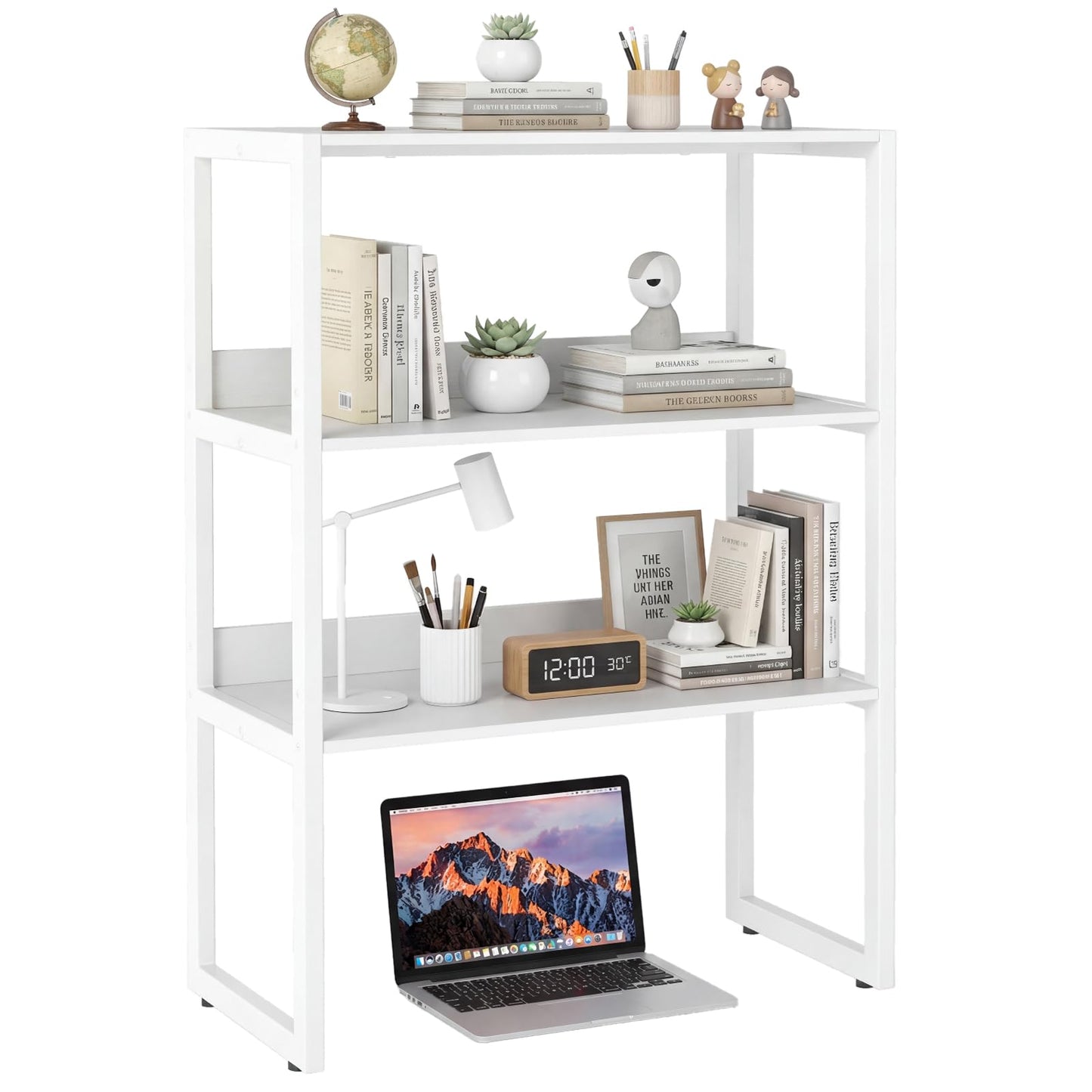 Tangkula 3-Tier Countertop Storage Hutch with Open Shelves (1/2)