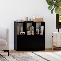 Tangkula 3-Tier Bookshelf with Cabinet for Study Home Office Living Room