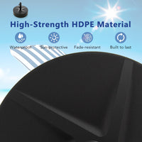 Tangkula Patio Umbrella Base 88LBS Capacity Water & Sand Fillable Market Table Umbrella Stand