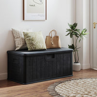 Tangkula 100 Gallon Outdoor Storage Box for Garden Tools
