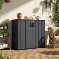 angkula 175 Gallon Outdoor Storage Box All-Weather Resin Patio Storage Box