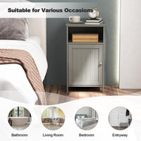 Tangkula Bathroom Floor Storage Cabinet