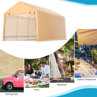 Tangkula 9x17 Ft Heavy Duty Carport with Reinforced Triangular Beams