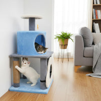 Tangkula 31.5 Inch Multi-Level Cat Tower with Jute Scratching Posts