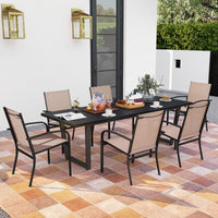 Tangkula Outdoor Dining Chairs Set
