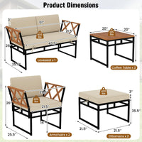 Tangkula 7 Piece Outdoor Furniture Set
