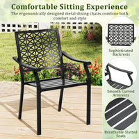 Tangkula 7 Pieces Outdoor Dining Set for 6 with Expandable Table