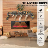 Tangkula Electric Fireplace Insert（42 inches/50 inches/72 inches）