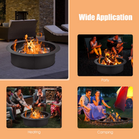 Tangkula Fire Pit Ring, 36-Inch Outer