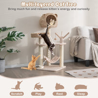 Cat Tree for Indoor Cats - Tangkula