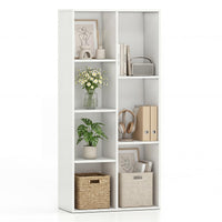 Tangkula 7-Cube Bookcase | Freestanding Storage Organizer with 7 Open Cubbies (1/2)