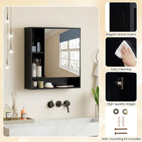 Tangkula Bathroom Cabinet with Mirror for Living Room