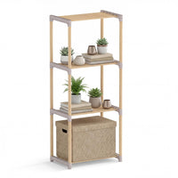 Tangkula 5-Tier Solid Wood Bookshelf for Home Office