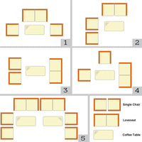 Tangkula 4-PCS or 8-PCS Patio Rattan Conversation Set, Outdoor Wicker Furniture Set with Tempered Glass Coffee Table &Thick Cushion
