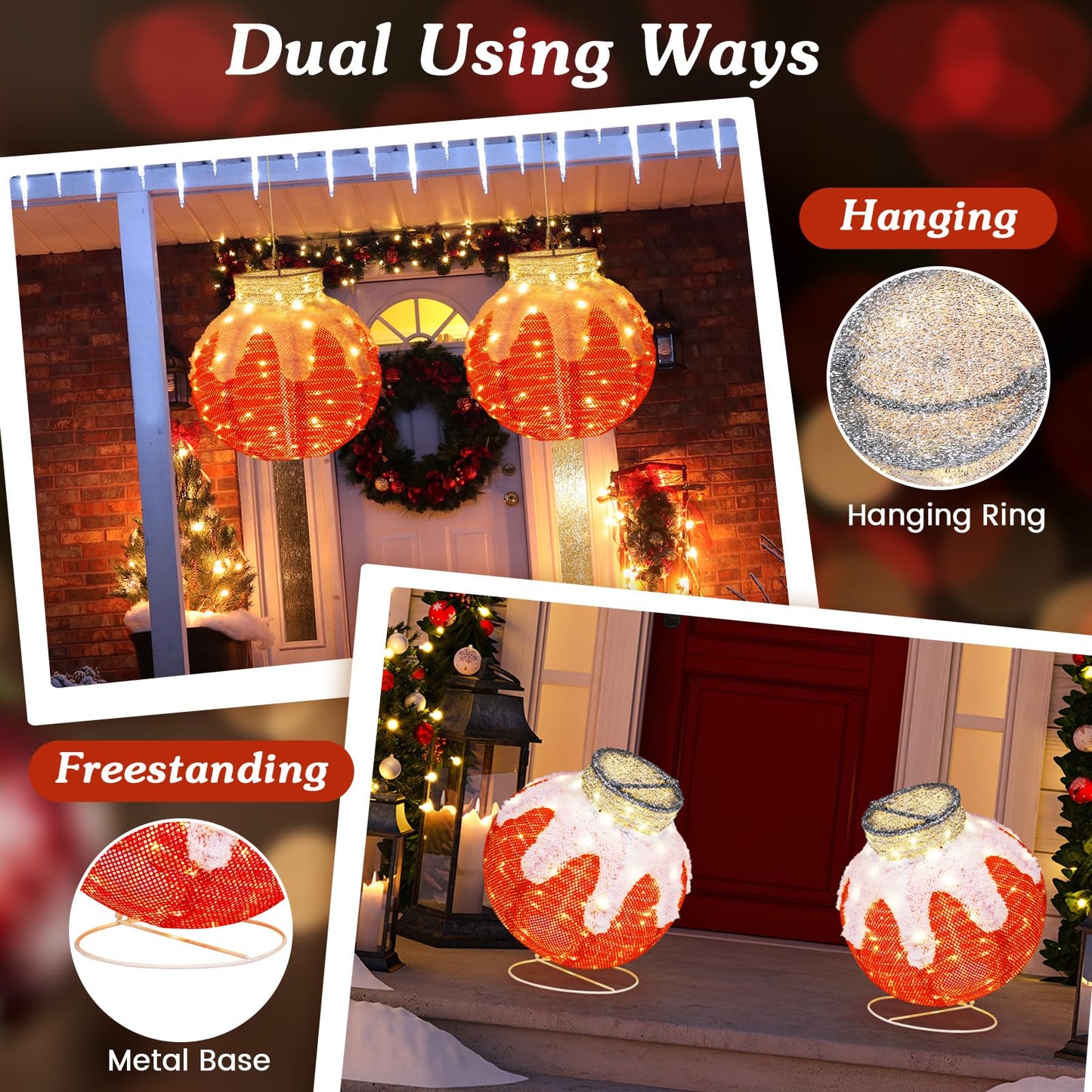 Tangkula Christmas Lighted Lantern