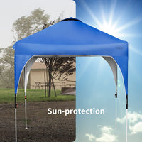 Tangkula 6.6 x 6.6 FT Outdoor Pop up Canopy Tent for Camping