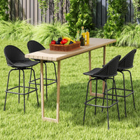 Tabourets de bar pivotants en rotin Tangkula Chaises de comptoir de terrasse