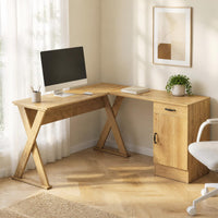 Tangkula L-Shaped Computer Desk Home Office Workstation