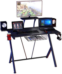 Tangkula Computer Desk Gaming Desk with Headset Hook