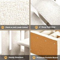 Tangkula Pet Stairs for Cats and Dogs for High Beds