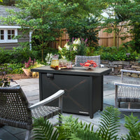 Tangkula 42 Inch Propane Fire Pit Table