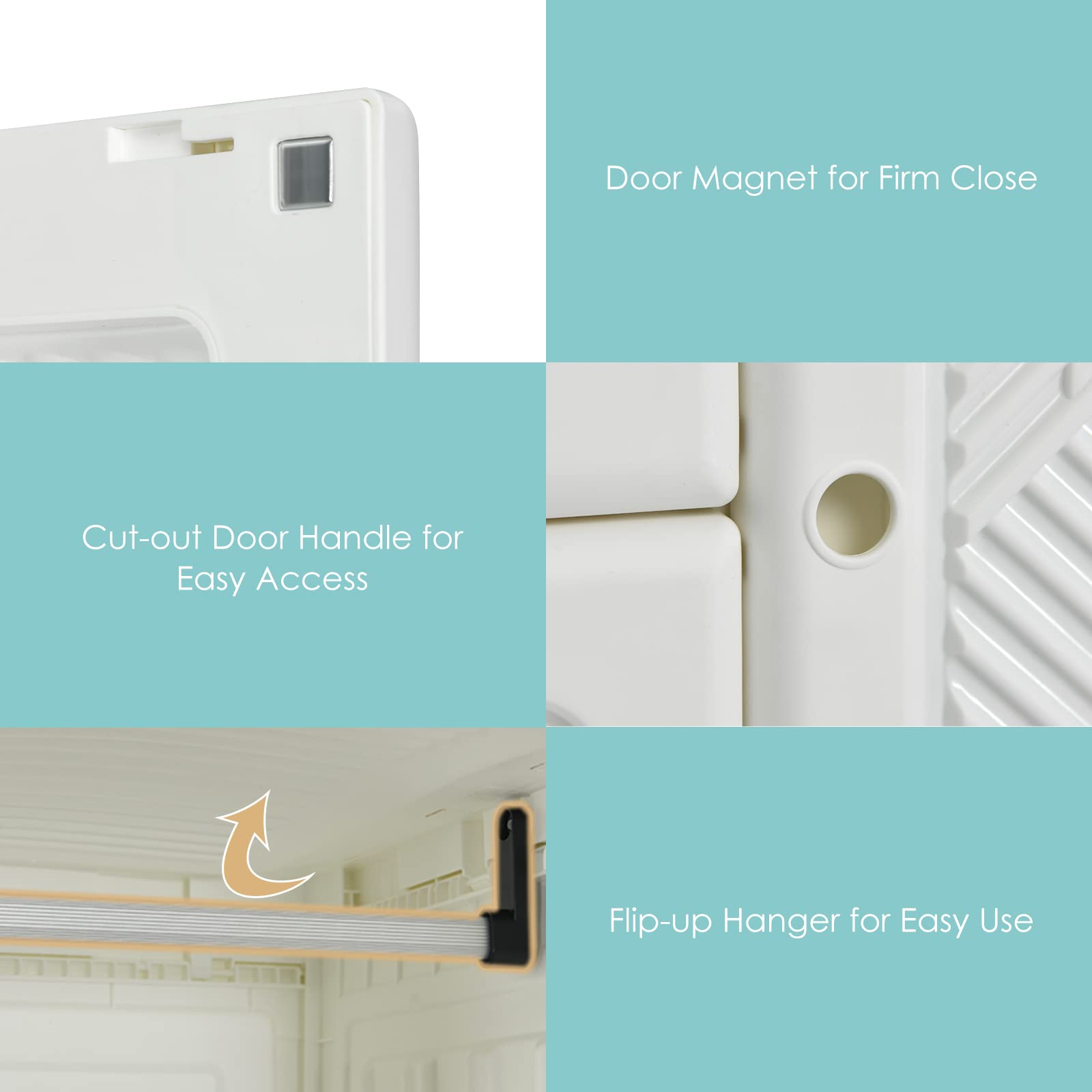 Portable Wardrobe Closet - Tangkula