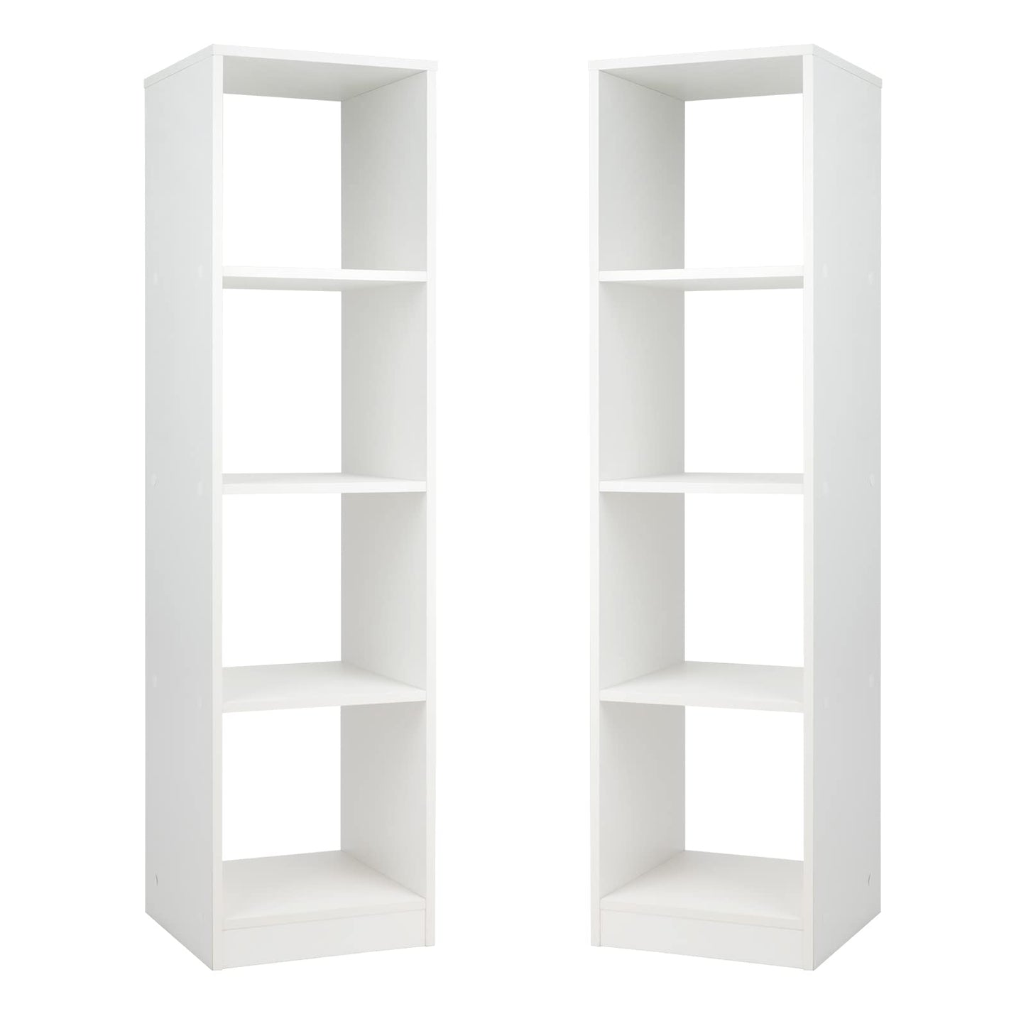 Tangkula 4 Cube Bookshelf, Freestanding 5 Tier Open Bookcase