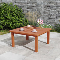 Tangkula Patio Coffee Table with Umbrella Hole