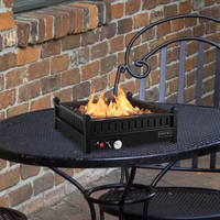 Tangkula Portable Tabletop Propane Fire Pit, Patiojoy 40,000 BTU Table Top Fireplace with Simple Ignition System