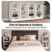 Tangkula 2 Cube Bookcase Set of 2