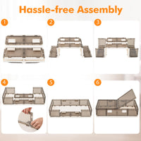 Tangkula 26.5Gal Under Bed Storage Containers for Clothes