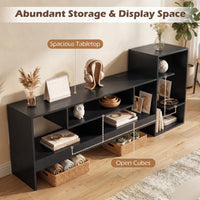 Tangkula Cube TV Stand for 55 Inch TV Entertainment Center