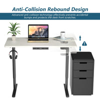 Tangkula Dual Motor Electric Standing Desk with Memory Controller & 2 Cable Holes