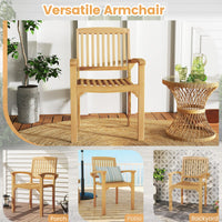Tangkula Outdoor Patio Wppd Dining Chair（1/2/4）