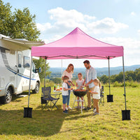 Tangkula Outdoor Tent with 3 Sidewalls & Awning for Party Picnic Event Beach Camping
