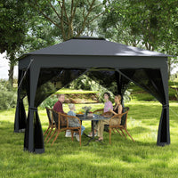 Tangkula 11x11 FT Pop Up Gazebo with Netting