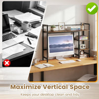 Tangkula 4-Tier Desktop Bookshelf for Home Office