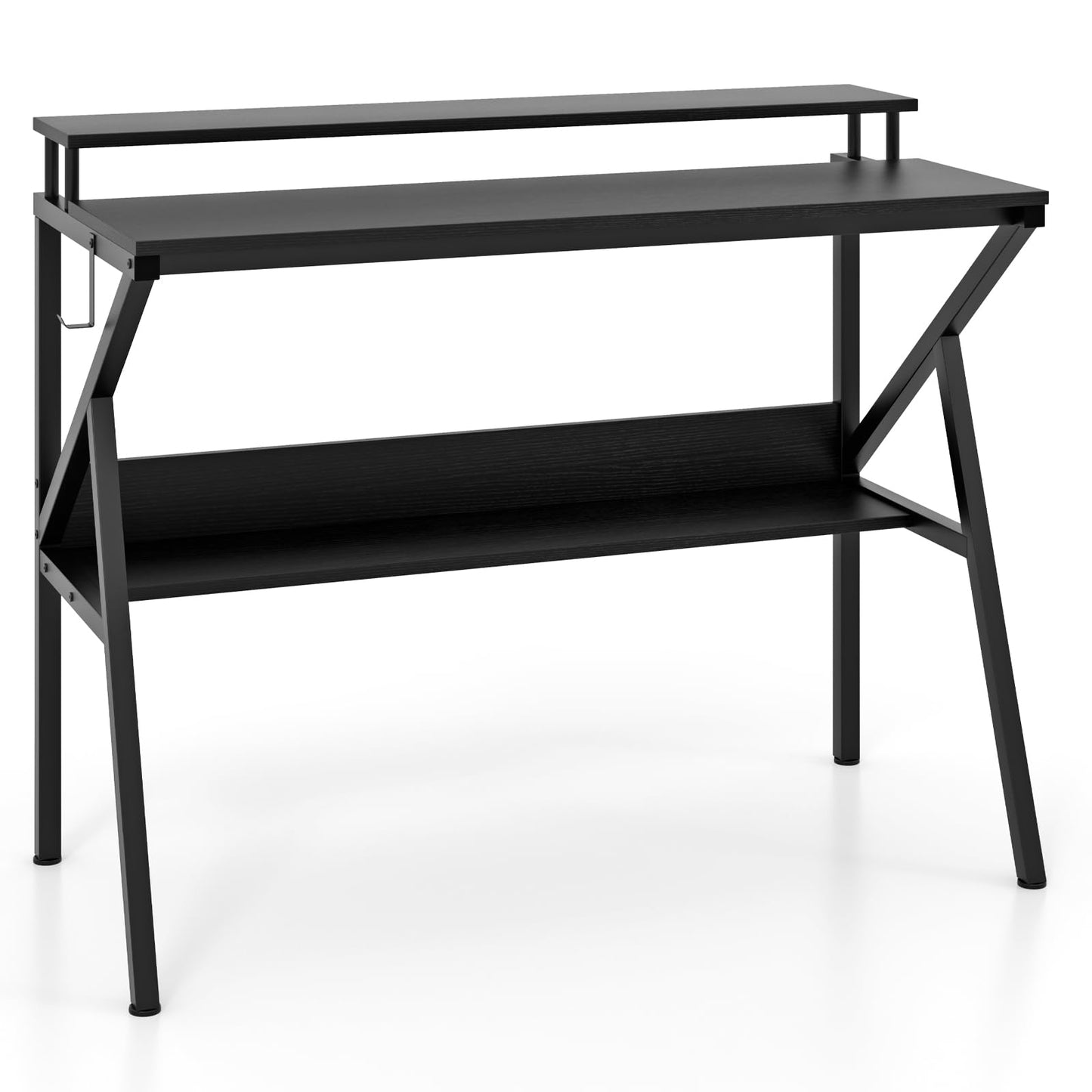 Tangkula 2 Tier Computer Desk w/Monitor Stand
