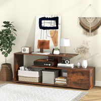 Tangkula 60" TV Stand with Charging Station