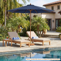 Tangkula 9 FT Patio Umbrella Outdoor Table Market Umbrella