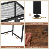 Tangkula 97" Extra Long 2-Person Computer Desk with Power Outlet