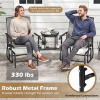 Tangkula Patio 2 Person Swing Glider Chair