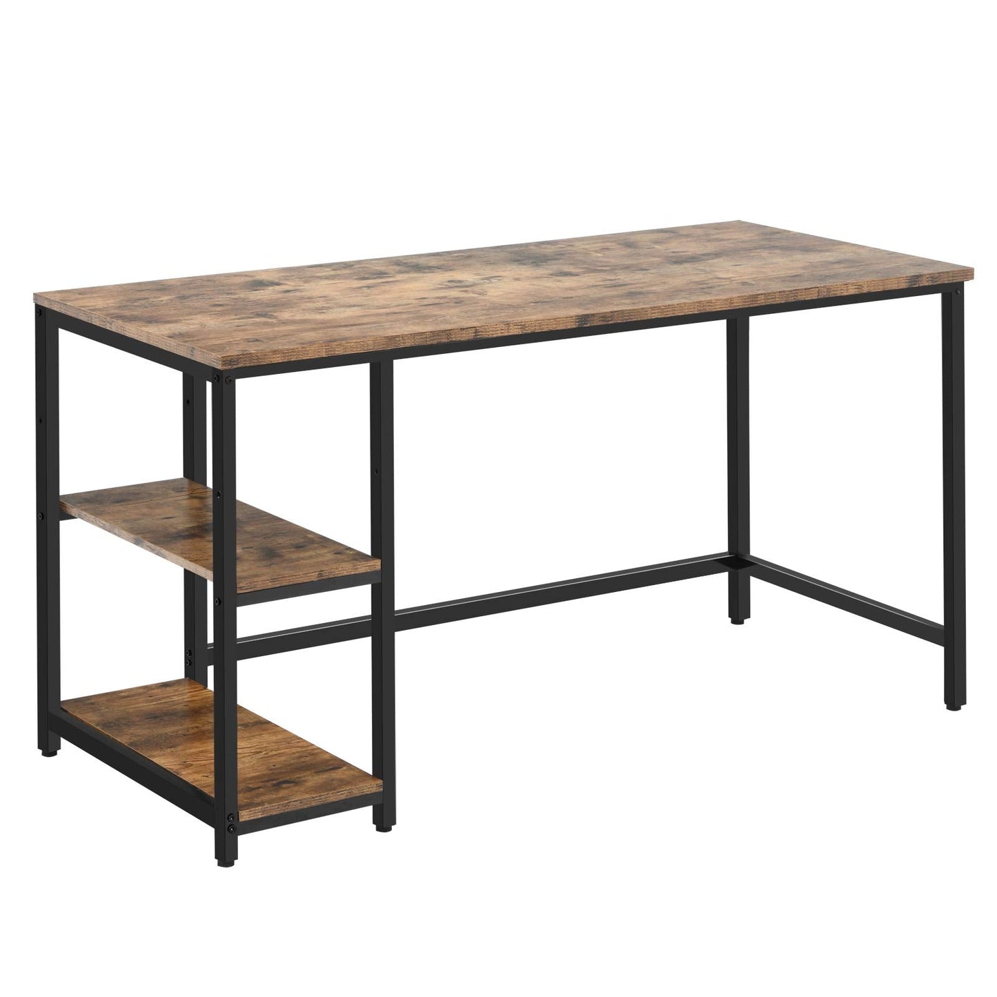 Tangkula Home Office Computer Desk with 2 Storage Shelves