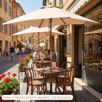 Tangkula 7 FT Patio Umbrella with Tilt Adjustment | Rectangular