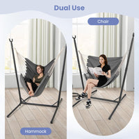 Tangkula Adjustable Hammock Chair with Stand