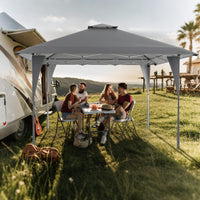 Tangkula 13x13 FT Pop Up Gazebo UPF50+ Outdoor Sunshade Shelter