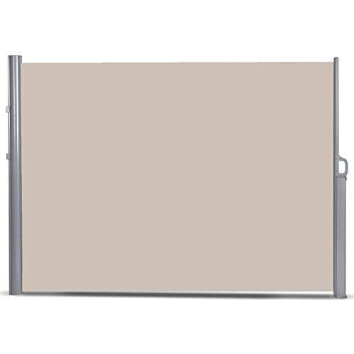 Tangkula Outdoor Patio Retractable Folding Side Screen Awning Waterproof Sun Shade Wind Screen Privacy Divider