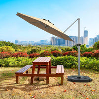 Tangkula 11ft Patio Cantilever Umbrella