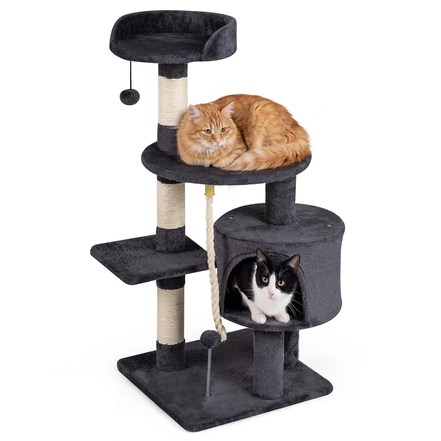 Tangkula 36 Inch Cat Tree Tower for Indoor Cats and Kittens